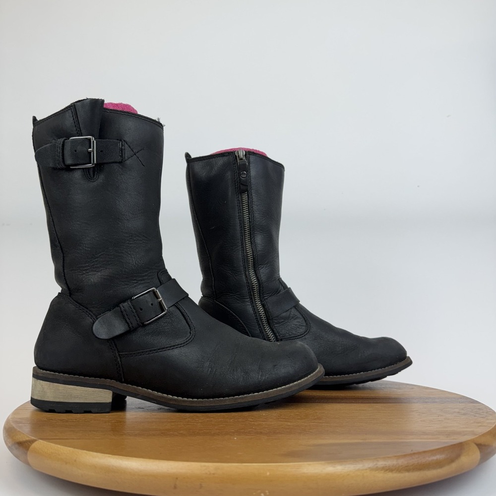 Womens Kodiak Alcona Black Leather Waterproof Riding Boots Shoes‎ Size 8.5 GUC